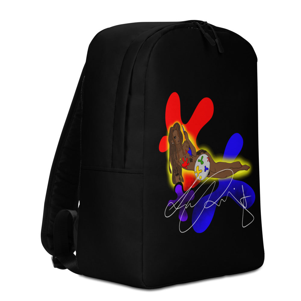 Art Me Black Minimalist Backpack