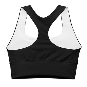 Black Longline sports bra