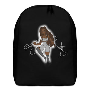Fight Me! Black Minimalist Backpack