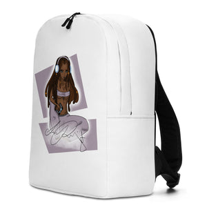 Gamer Girl White Minimalist Backpack